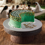 Green Crescent Eid Cake