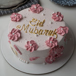 Pink Roses Eid Cake