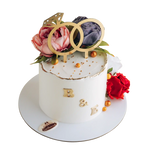 Diamond- Ring- Wedding- Cake