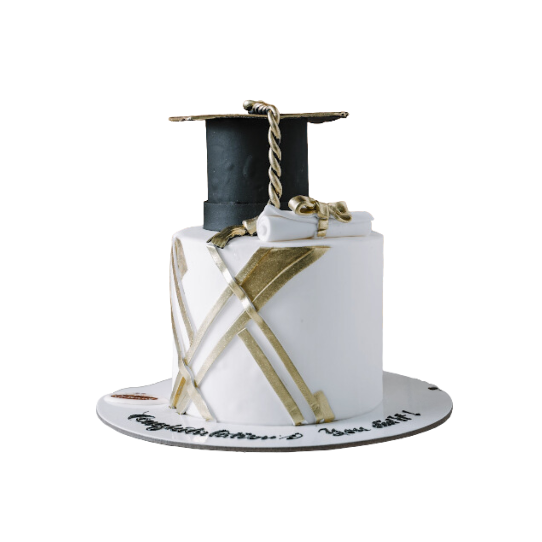 Graduation Cake Hat with Design