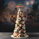 Profiteroles-UAE-National-Day-Cake