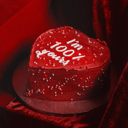 كعكة القلب من الحب
