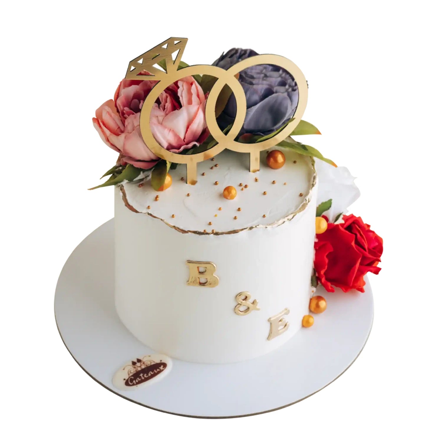 Diamond Ring Wedding Cake