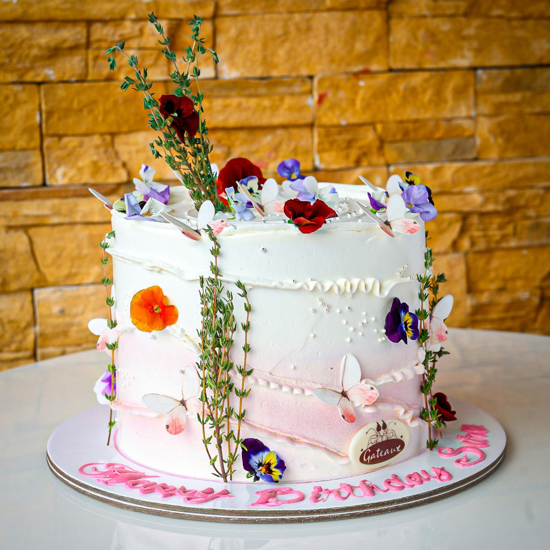 Floral Luxe Birthday Cake