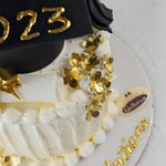 Golden-_Flower_-Graduation_-Cake-2