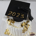 Golden-_Flower_-Graduation_-Cake-3