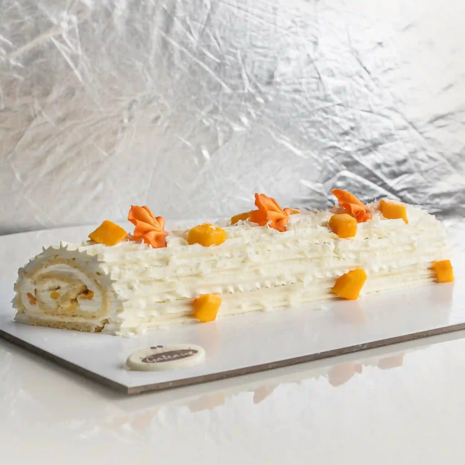 Mango Swiss Roll Cake