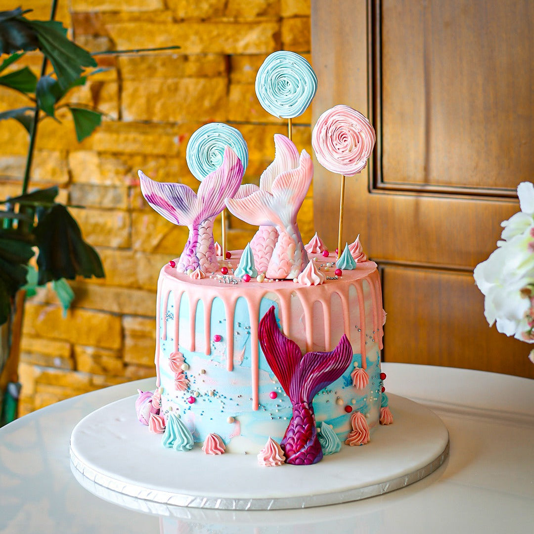 Mermaid Ocean Birthday Cake