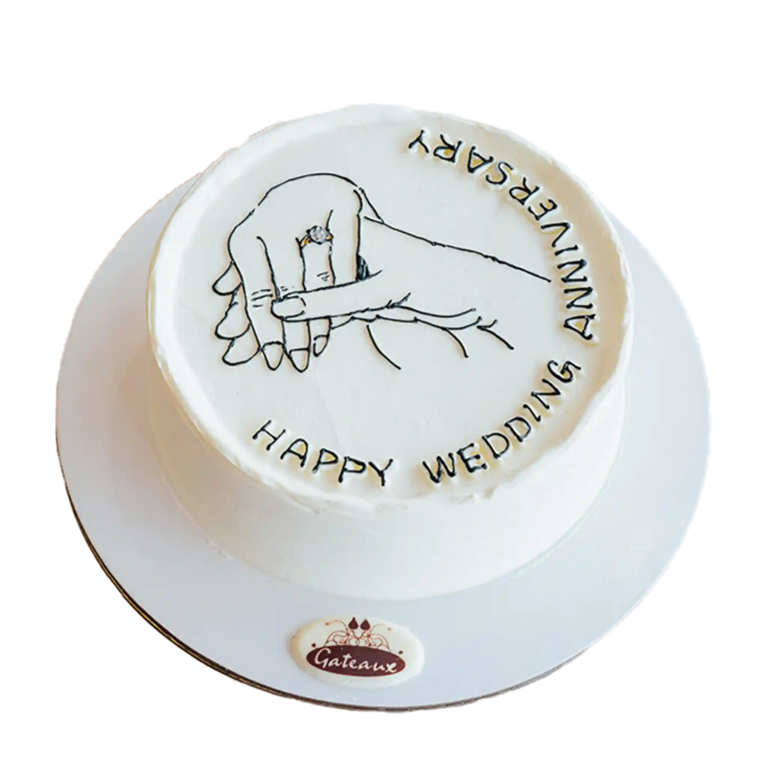 Together- Forever- Anniversary- Cake