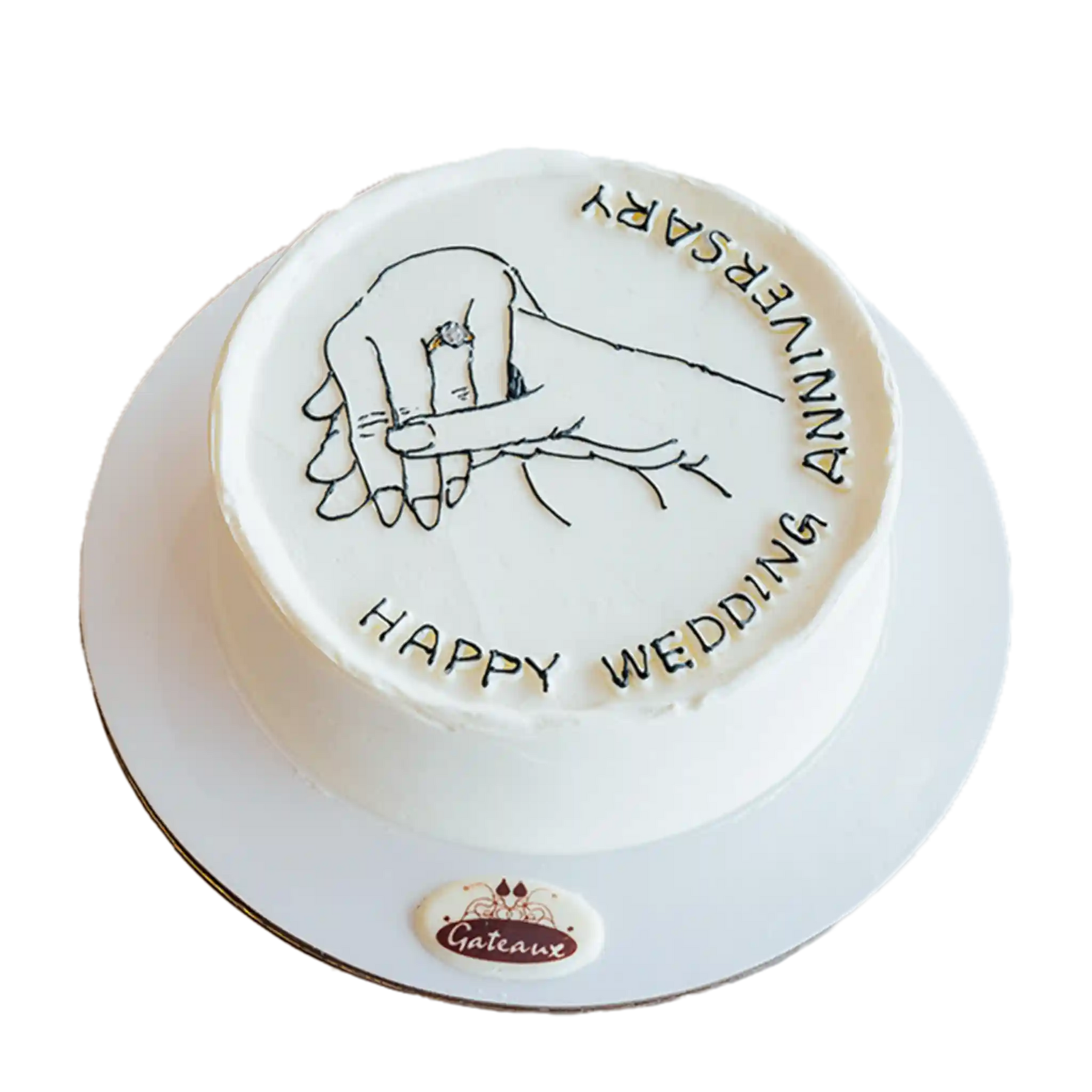 Together- Forever- Anniversary- Cake