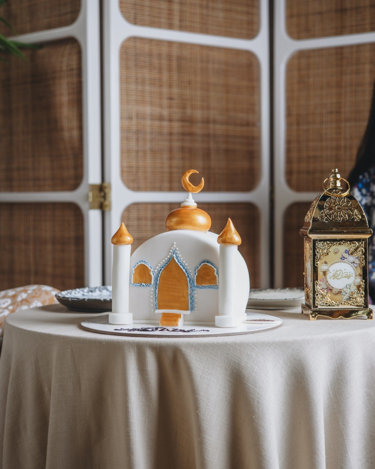 Golden Mosque Ramadan Cake