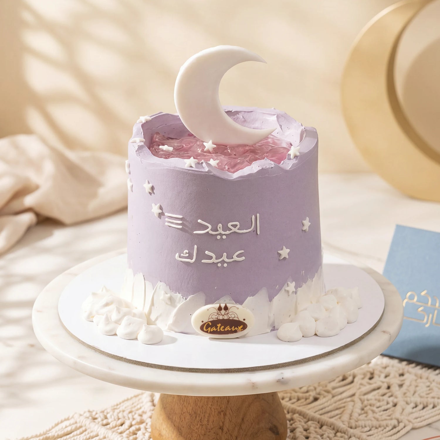 Lavendar Crescent Cake